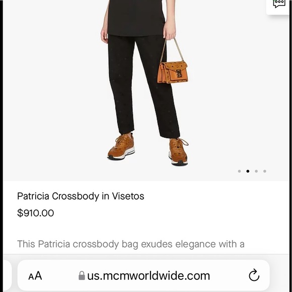 MCM Patricia crossbody in visetos - Picture 8 of 9